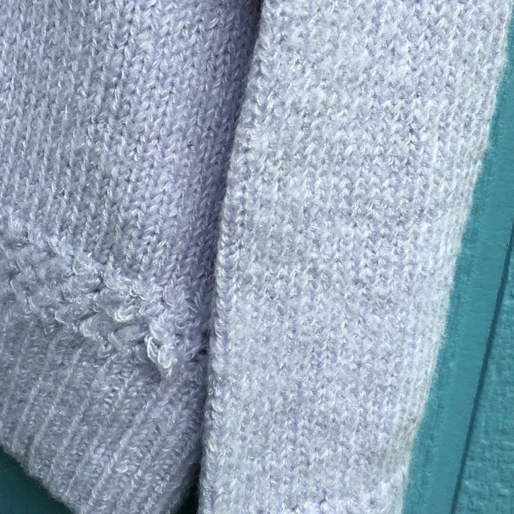 Double Zero Knit Sweater Pullover Top Blouse Gray… - image 4